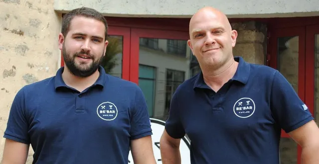photo vincent danloux (à gauche) et françois degond investissent le be’bar à la cave aux bœufs. &copy; ouest-france