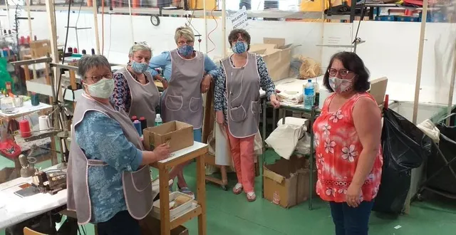 photo de gauche à droite : brigitte morel, géraldine blot, brigitte durand, florence grenier et monique langoisseur. il manque sur la photo christine potiron et nathalie beuvin. &copy; ouest-france