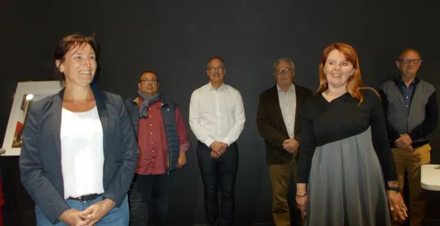 photo à droite : séverine prézelin, denis herreaux, nicolas rouanet, alain brionne, sonia leveau, jean-pierre lepetit. &copy; le maine libre