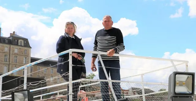photo régis et sandra leroy, les patrons du sablésien, vont enfin pouvoir reprendre leurs croisières déjeuner. &copy; ouest-france