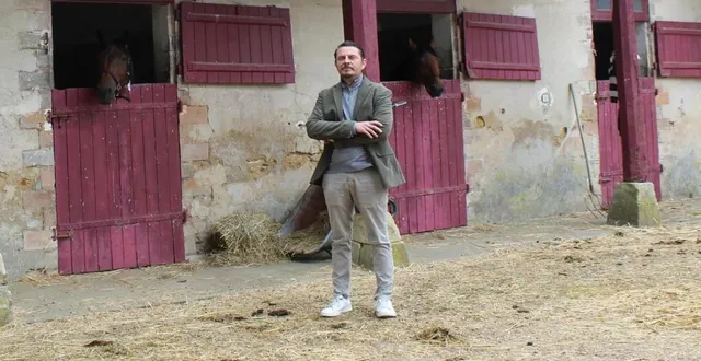 photo au haras, la saison repart doucement. malgré la crise actuelle, vincent dubois est confiant pour la suite. &copy; ouest-france