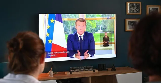 photo le président s’est exprimé à la télévision pour la quatrième fois depuis le début de la pandémie. &copy; denis charlet/afp