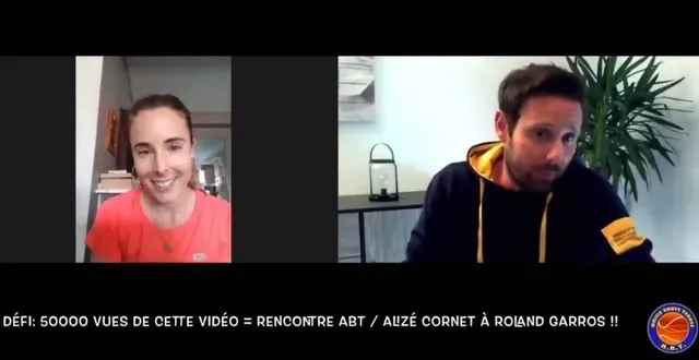 photo les sarthois d’anille braye ont réussi leur défi. ils verront alizé cornet lors du prochain roland-garros. &copy; capture d’écran