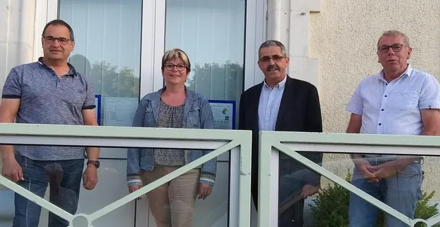 photo michel abraham, nadège poilvilain, bruno boulay, gérard lenoir. &copy; le maine libre