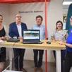 photo catherine paulouin, jean-françois zalesny, pascal lelièvre, christelle fleury et pascaline vannier ont présenté les fonctionnalités du nouveau site internet de l’office de tourisme.