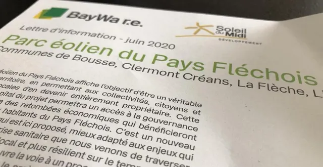 photo une lettre d’information distribuée dans les foyers de bousse, clermont-créans, la flèche et ligron. &copy; ouest-france