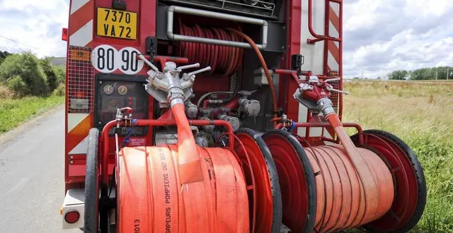 photo le feu a été éteint au moyen de trois engins incendie. &copy; le maine libre yvon loué
