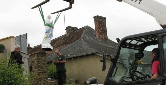 photo la statue a été mise en place par le maire et des bénévoles de la commune. &copy; ouest-france