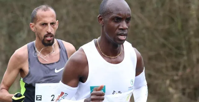 photo charles ogari a pris le meilleur sur noureddine ariri, dimanche, lors du 46e alençon-médavy. &copy; nathalie douley