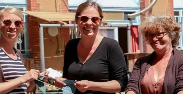 photo les bénévoles de l’association les courts circuits s’activent depuis la mi-mai à la décoration et l’aménagement de la guinguette. &copy; ouest-france