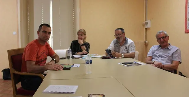 photo de g. à dr : françois olivier, sophie jousse, jean-claude demas et gilles gangloff. &copy; le maine libre