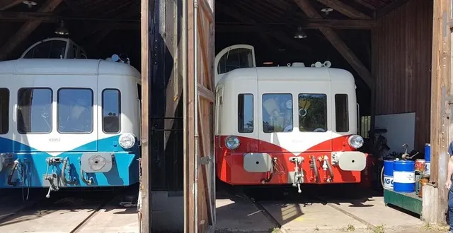 photo présentés par michel louët, le président de la transvap, les autorails picasso sont facilement reconnaissables à leur kiosque de conduite latéral surélevé. &copy; ouest-france