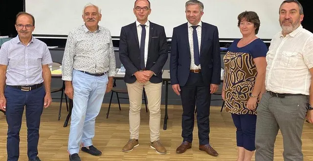 photo de gauche à droite : alain besnier, michel lalande, david chollet, éric bourge, magali lainé, emmanuel clément. &copy; maine cœur de sarthe