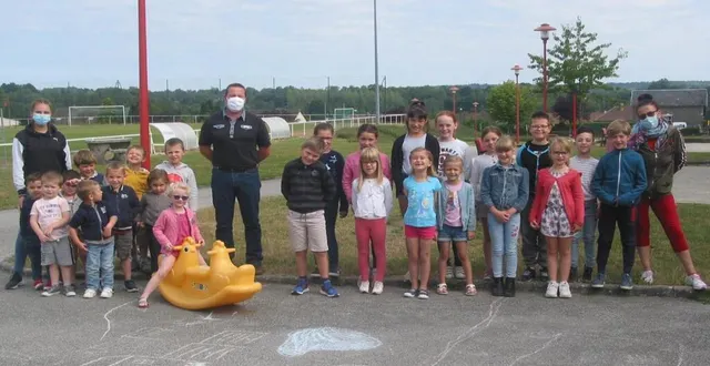 photo les enfants présents vendredi matin. &copy; ouest-france