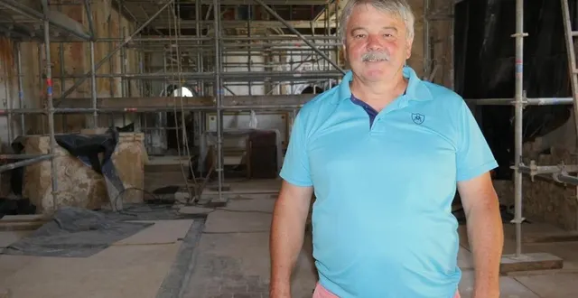 photo la rénovation de l’église est le plus gros chantier de début de mandat pour jean-yves hermeline. &copy; le maine libre
