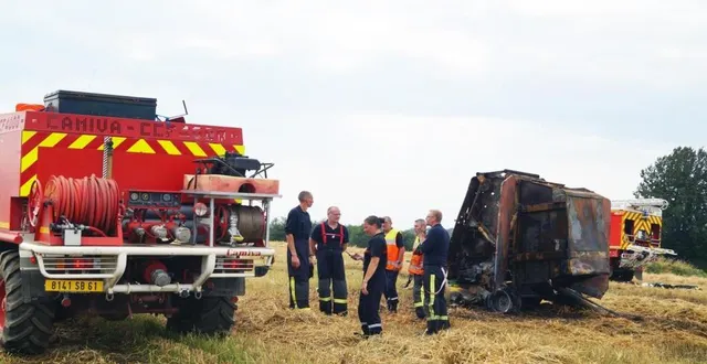 photo les pompiers après leur intervention. &copy; ouest-france