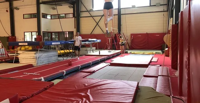 photo la salle tremplin et son matériel sont entièrement dédiés à la pratique des sports acrobatiques. &copy; ouest-france