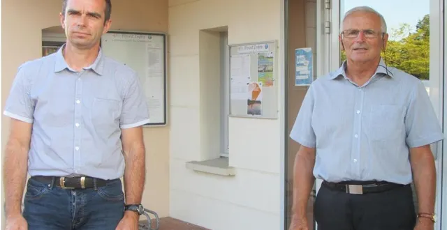 photo françois olivier (à gauche) succède à jean-louis yvernault. &copy; ouest-france