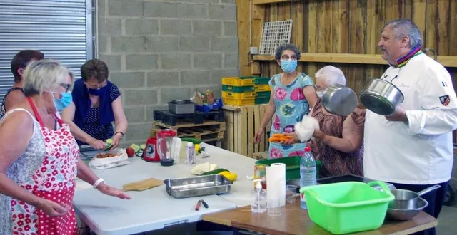 photo jean-marc barbotin a donné un cours aux apprentis cuisiniers. &copy; le maine libre