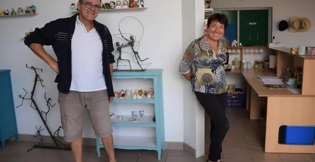 photo dominique toussaint et catherine galais invitent les artistes à exposer leurs œuvres dans la capitainerie. &copy; ouest-france