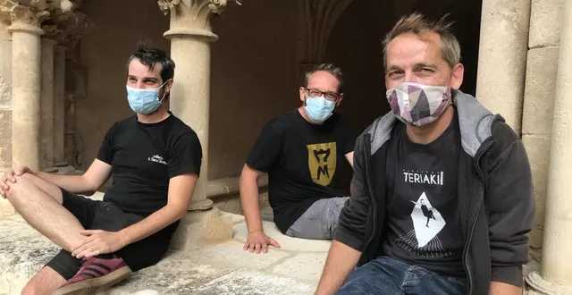 photo grégoire junqua, ronan virondaud et manu chaput sur dans les starting-blocks avant les siestes teriaki. &copy; ouest-france