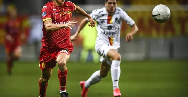 photo malgré de belles tentatives devant les buts normands, le jeune félix tomi n’a pas réussi à marquer le but de la victoire ce vendredi 28 août 2020. &copy; photo le maine libre – denis lambert