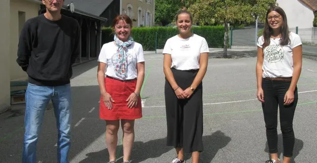 photo de gauche à droite : philippe trihan, mylène robil, camille pavageau et clémence salmon.