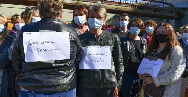 photo le mans, hier. les salariés de laborizon maine anjou sont épuisés,désabusés. &copy; le maine libre – yvon loué