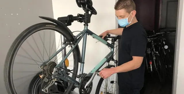 photo ludovic nguyen vient d’ouvrir « mon atelier vélo », au 27, rue montoise, au mans. &copy; ouest-france