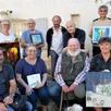 photo une partie des 18 artistes girois qui exposeront leurs œuvres au cœur du village, samedi 12 et dimanche 13 septembre.