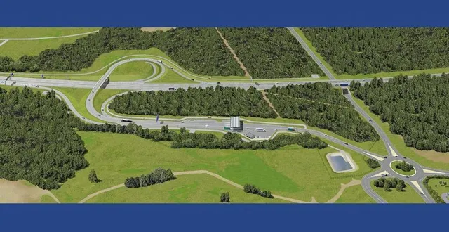 photo vue du futur aménagement. &copy; vinci autoroutes.