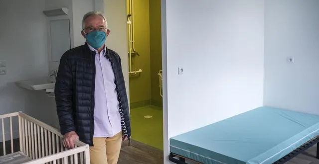 photo le mans, jeudi 10 septembre 2020. yves rouault, président de l’association tarmac dans une des chambres du viaduc, un lieu destiné à l’accueil des familles. &copy; le maine libre – denis lambert