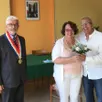 photo les époux ont été accueillis par le maire, philippe bigot.