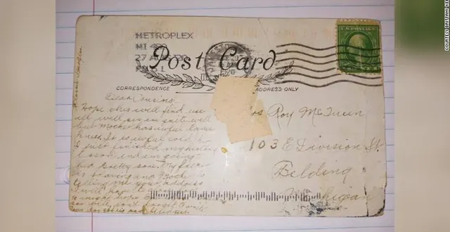 photo 100 ans après, la lettre est enfin arrivée à destination. &copy; photo : brittany keech