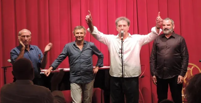 photo gérard françois a accueilli françois morel au milieu de son jardin. &copy; ouest-france