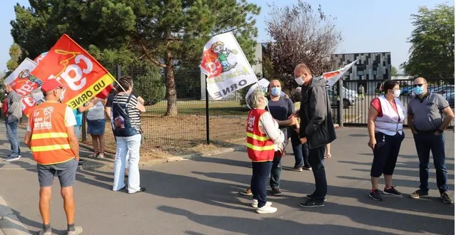 photo une quarantaine de salariés ont choisi de manifester. &copy; ouest-france
