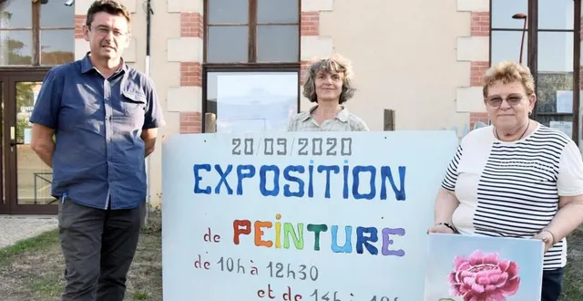 photo une organisation collégiale de l’exposition avec vincent barrais, patricia raimbault et clairette eloy. &copy; le maine libre
