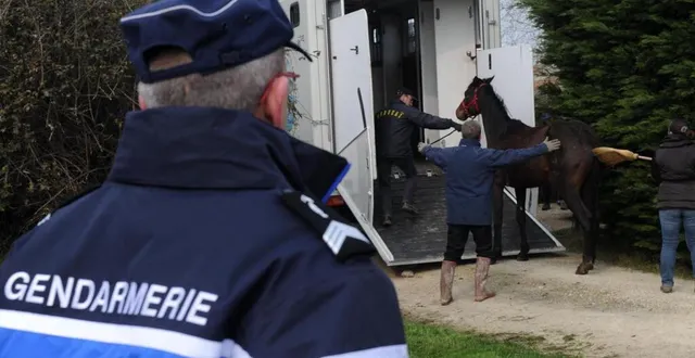 photo des techniciens en identification criminelle de la gendarmerie sont à beaumont-pied-de-boeuf ce mardi matin. &copy; archives le courrier de l’ouest – laurent combet