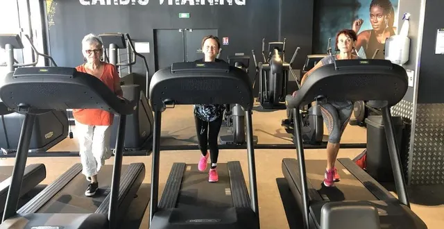 photo laurence, jocelyne et danièle, parmi les premières clientes du fitness park du mans. &copy; le maine libre