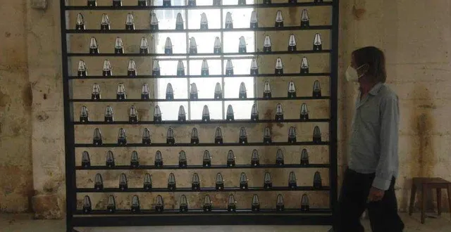 photo cet instrument constitué de 100 métronomes avait été achevé la veille au soir par james porter. &copy; le maine libre