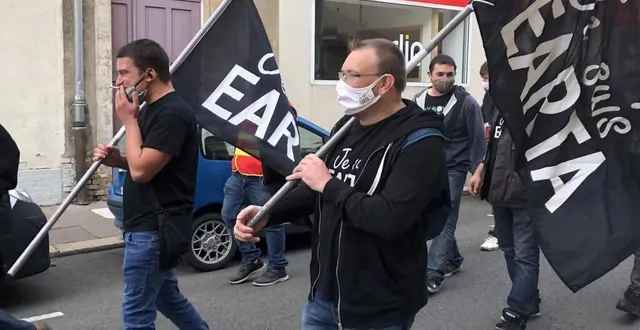 photo une quarantaine de salariés d’earta ont manifesté jeudi au mans. &copy; le maine libre