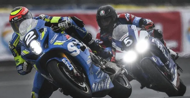 photo le sert jouera un nouveau titre mondial à estoril, notamment face à sa rivale de la honda fcc tsr. &copy; archives le maine libre – denis lambert