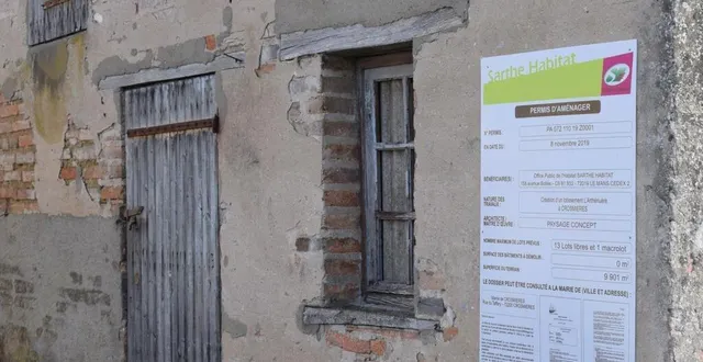 photo à crosmières, sarthe habitat va construire un lotissement. le projet a été présenté lundi. &copy; ouest-france