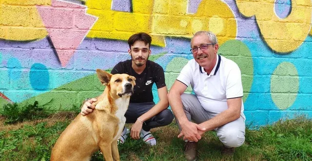 photo heika, un malinois de 3 ans, aux côtés de son propriétaire, morgan, qui a été accueilli par xavier vannier, éducateur. les deux hommes ont écrit un livre pour raconter l’histoire de leur rencontre. &copy; ouest-france