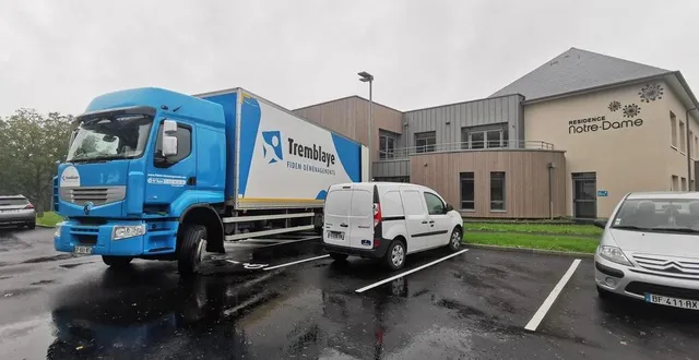 photo plusieurs camions sont nécessaires pour ce déménagement qui va durer jusqu’au jeudi 8 octobre. &copy; ouest-france