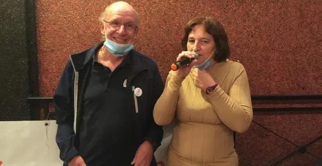 photo jean-pierre papin et marie-pierre chevreau, qui passe la main à qui ? &copy; le maine libre