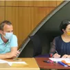 photo de gauche à droite, guillaume suire et nathalie duluard à la dernière réunion du conseil municipal de trangé