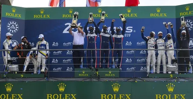 photo le podium d’une catégorie lmp2 très disputée. &copy; photo le maine libre – yvon loue