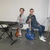 photo william, à gauche et bastien : « nous avons beaucoup aimé travailler au montage de cette conférence ; nous serons rejoints sur quelques morceaux par augustin, autre musicien du groupe, à la percussion et julien baroni, professeur du conservatoire, qui viendra nous soutenir à la basse ».