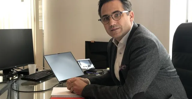 photo lundi 12 octobre 2020, sablé. nicolas leudière, maire de sablé, dans son bureau. &copy; le maine libre